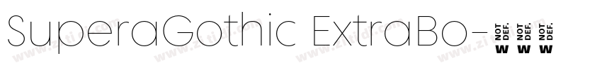 SuperaGothic ExtraBo字体转换